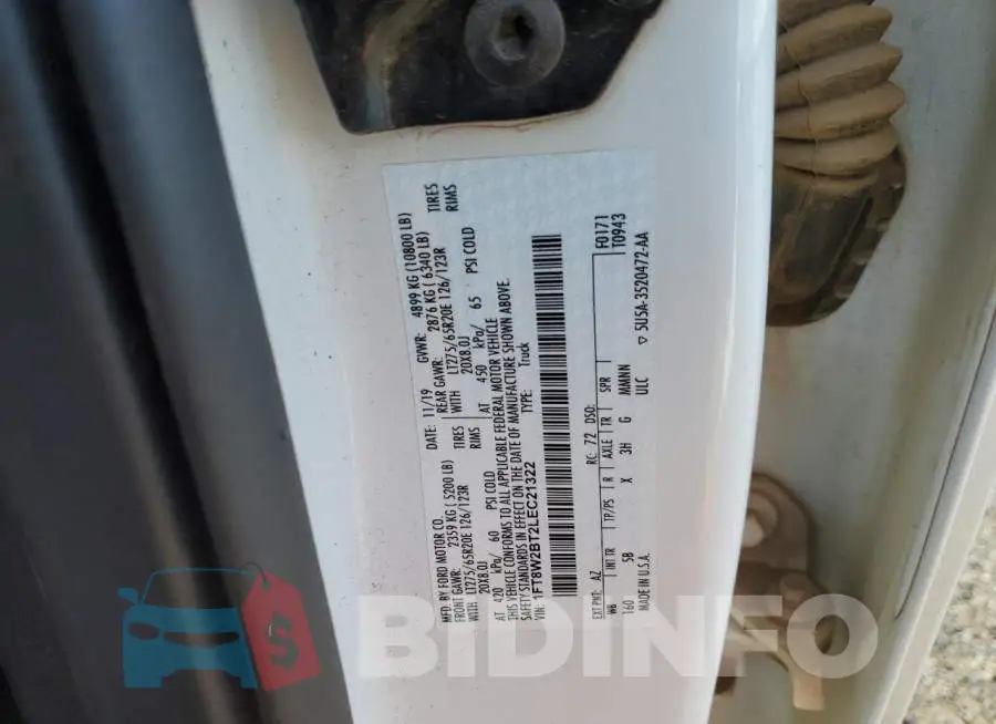1FT8W2BT2LEC21322 Photo# 12