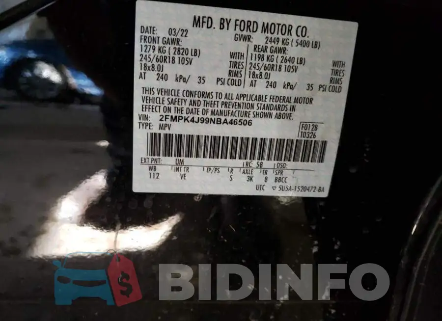 2FMPK4J99NBA46506 Photo# 12