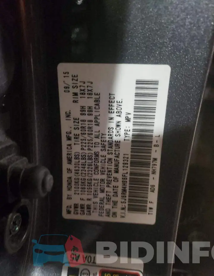5J6RM4H96FL129321 Photo# 12