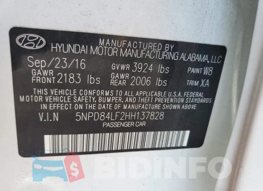 5NPD84LF2HH137828 Photo# 12