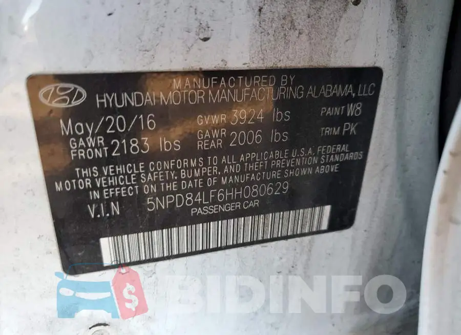 5NPD84LF6HH080629 Photo# 12