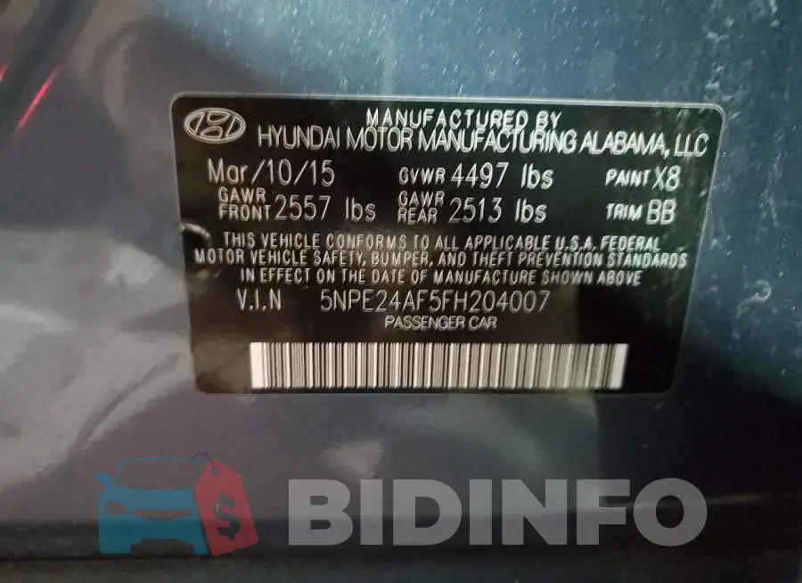 5NPE24AF5FH204007 Photo# 12