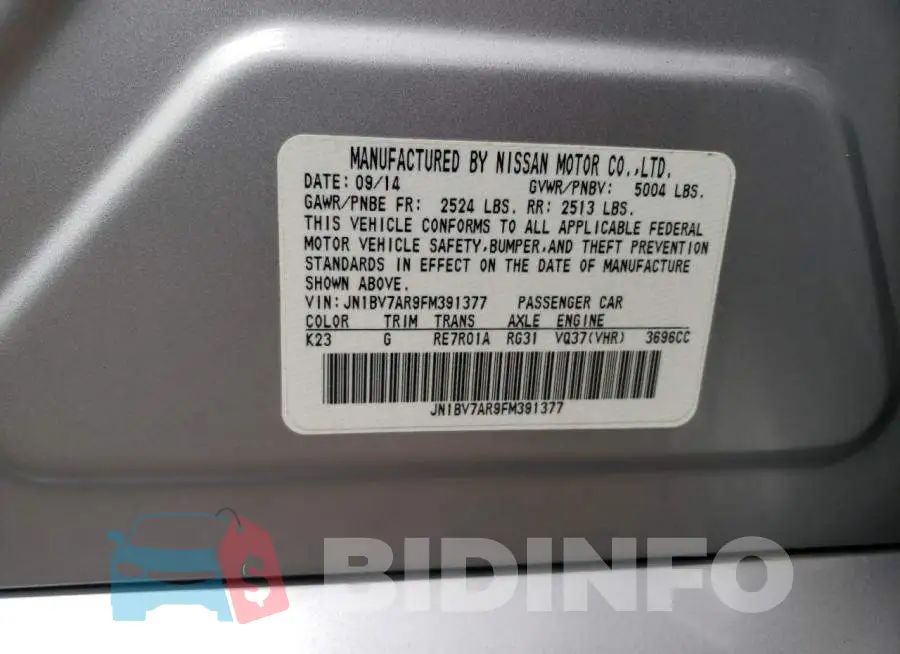 JN1BV7AR9FM391377 Photo# 10