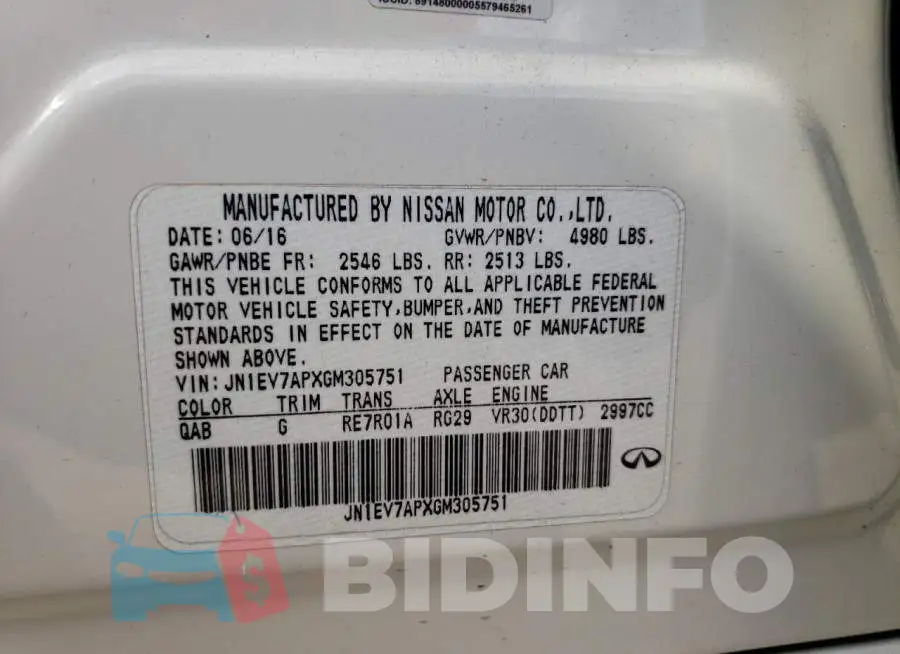 JN1EV7APXGM305751 Photo# 13