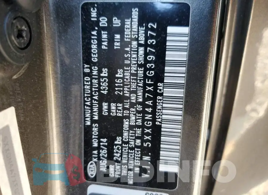 5XXGN4A7XFG397372 Photo# 12