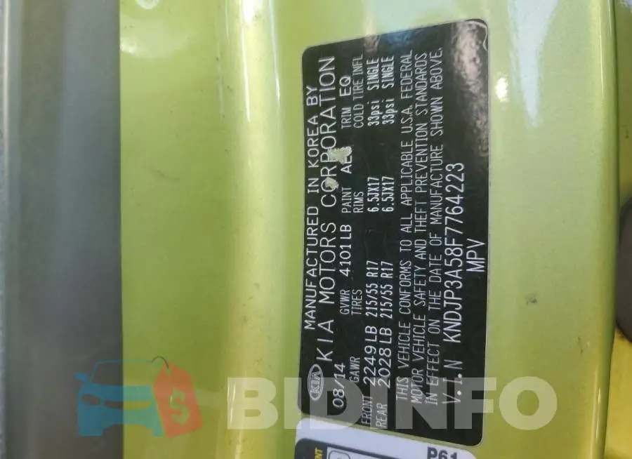 KNDJP3A58F7764223 Photo# 12
