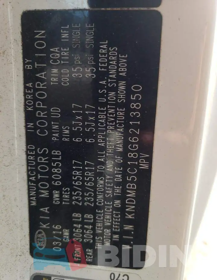 KNDMB5C18G6213850 Photo# 10