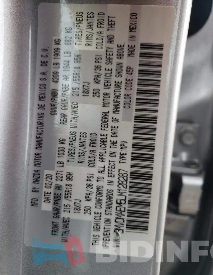 3MVDMAEM5LM128287 Photo# 13