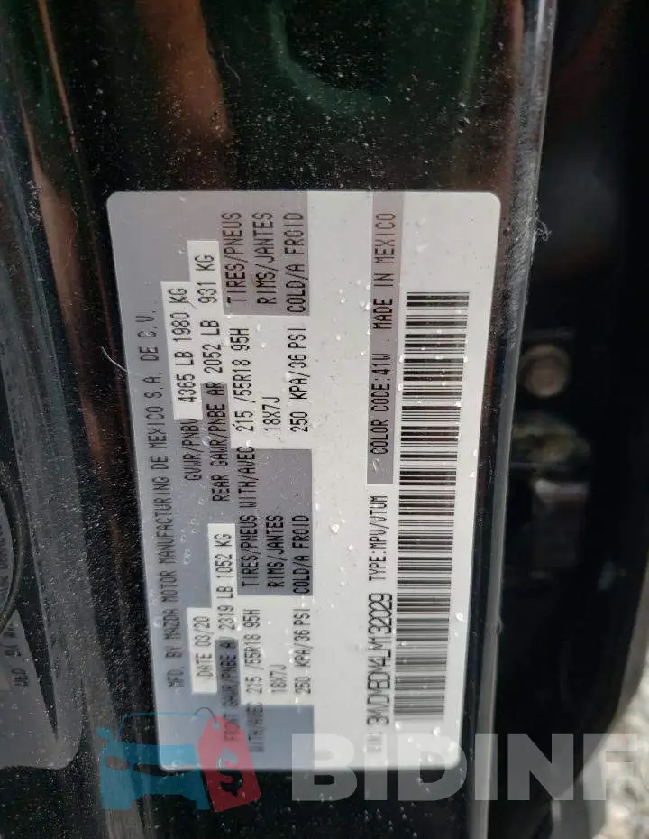 3MVDMBDM4LM132029 Photo# 10