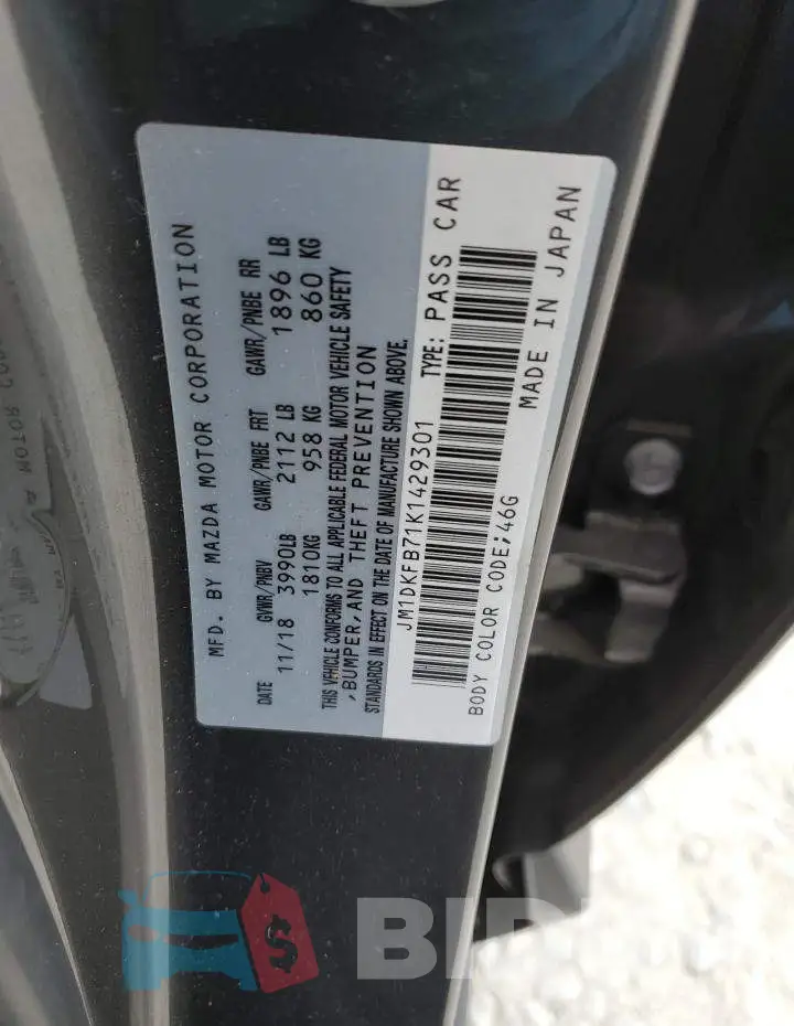JM1DKFB71K1429301 Photo# 13