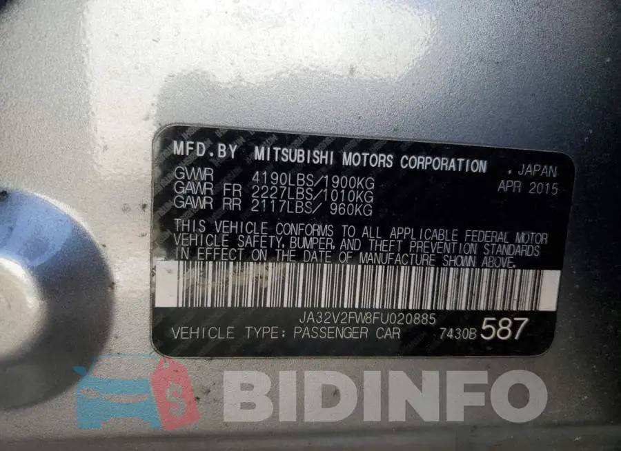 JA32V2FW8FU020885 Photo# 12