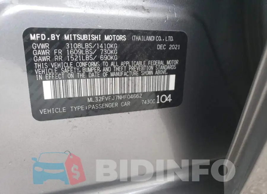 ML32FVFJ7NHF04662 Photo# 13