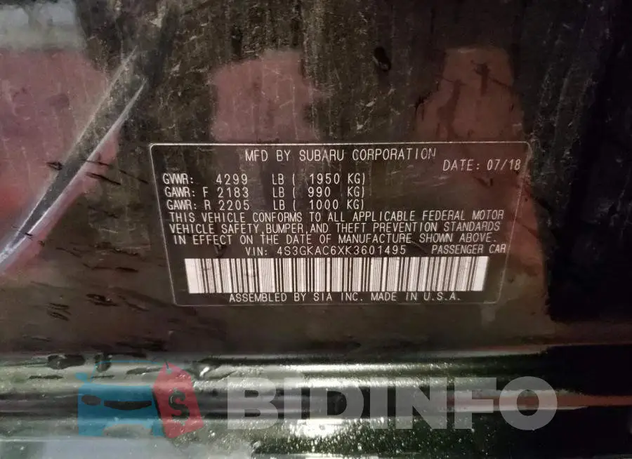 4S3GKAC6XK3601495 Photo# 12