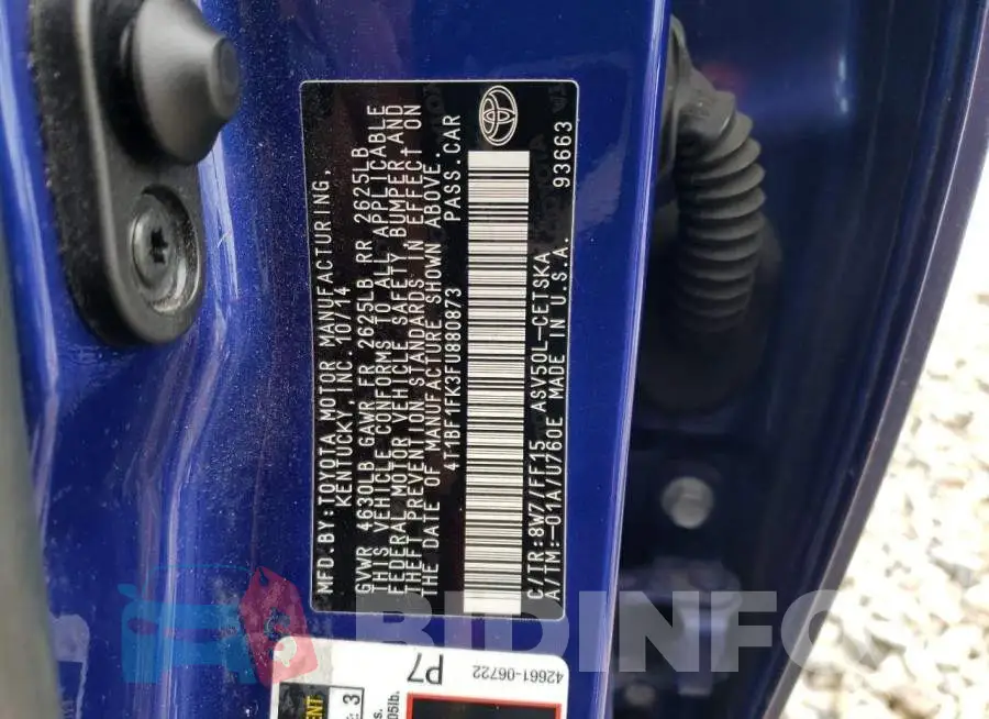 4T1BF1FK3FU880873 Photo# 13