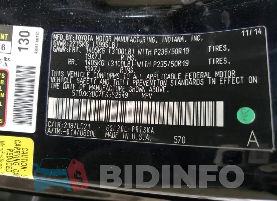 5TDXK3DC7FS552549 Photo# 13