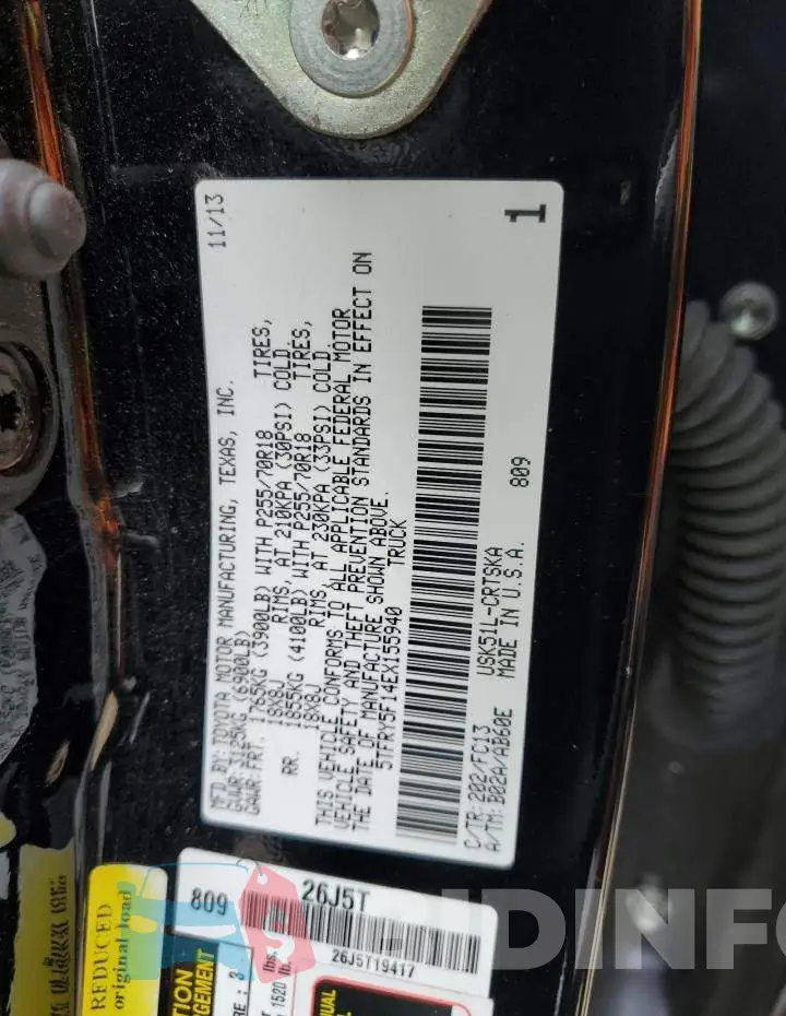 5TFRY5F14EX155940 Photo# 12