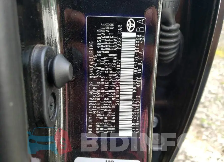 5YFBURHE2GP501022 Photo# 10