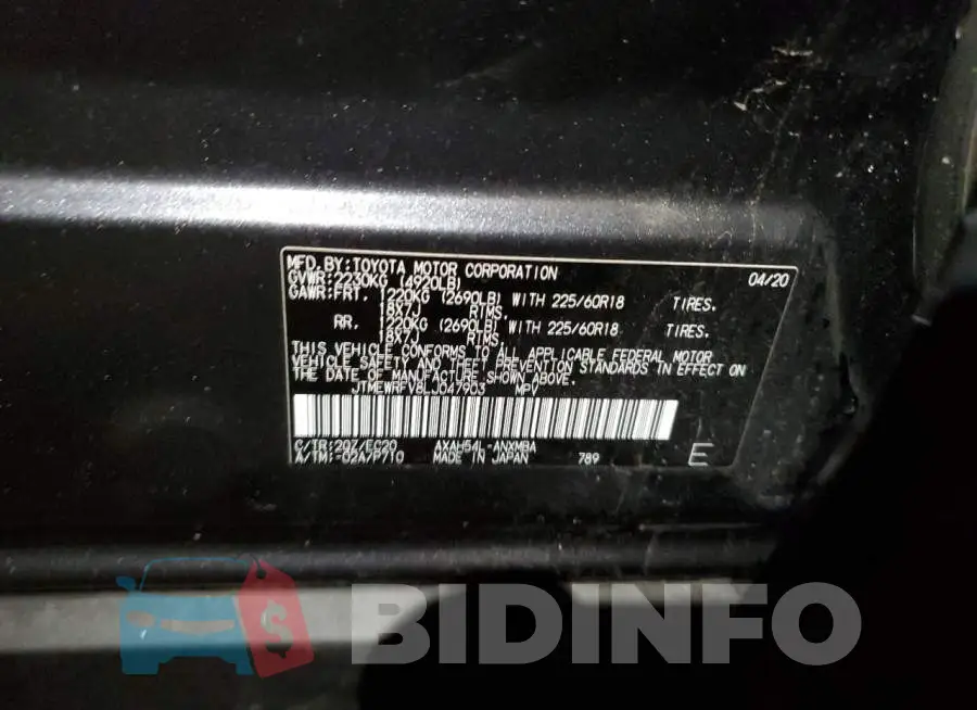 JTMEWRFV8LJ047903 Photo# 13