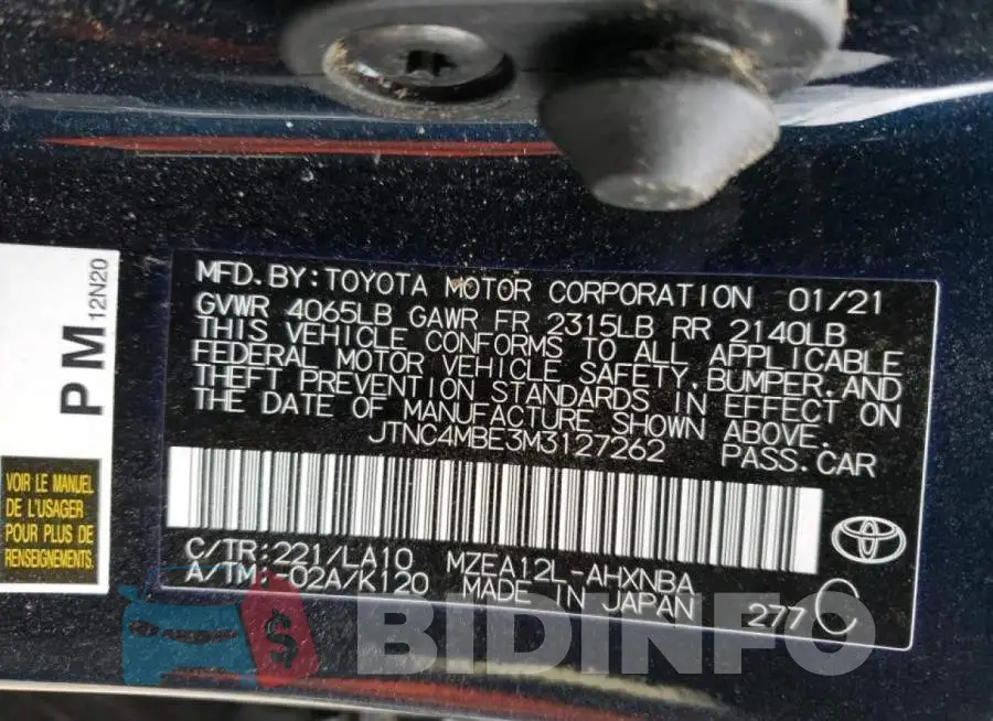 JTNC4MBE3M3127262 Photo# 12