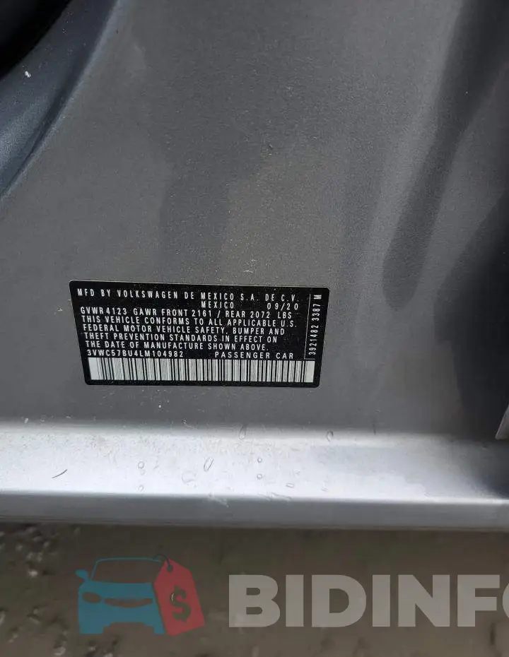 3VWC57BU4LM104982 Photo# 12