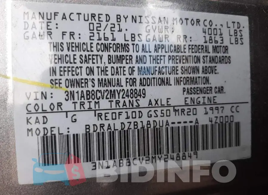 3N1AB8CV2MY248849 Photo# 12