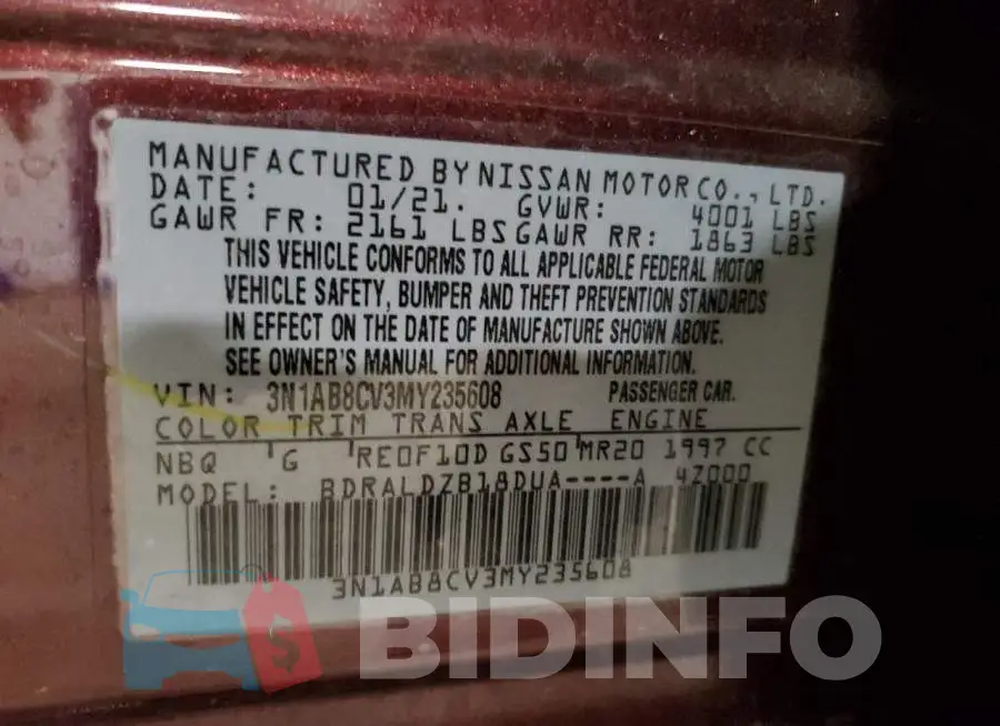 3N1AB8CV3MY235608 Photo# 10