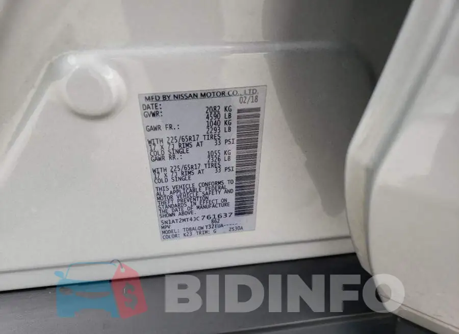 5N1AT2MT4JC761637 Photo# 13