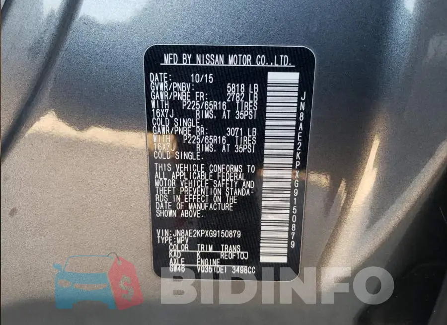 JN8AE2KPXG9150879 Photo# 14