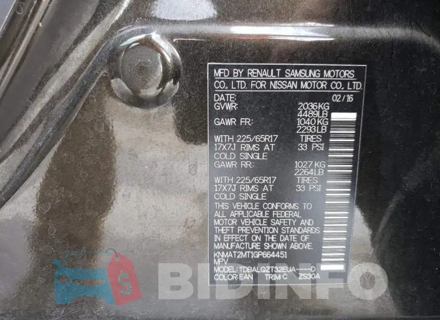 KNMAT2MT1GP664451 Photo# 13