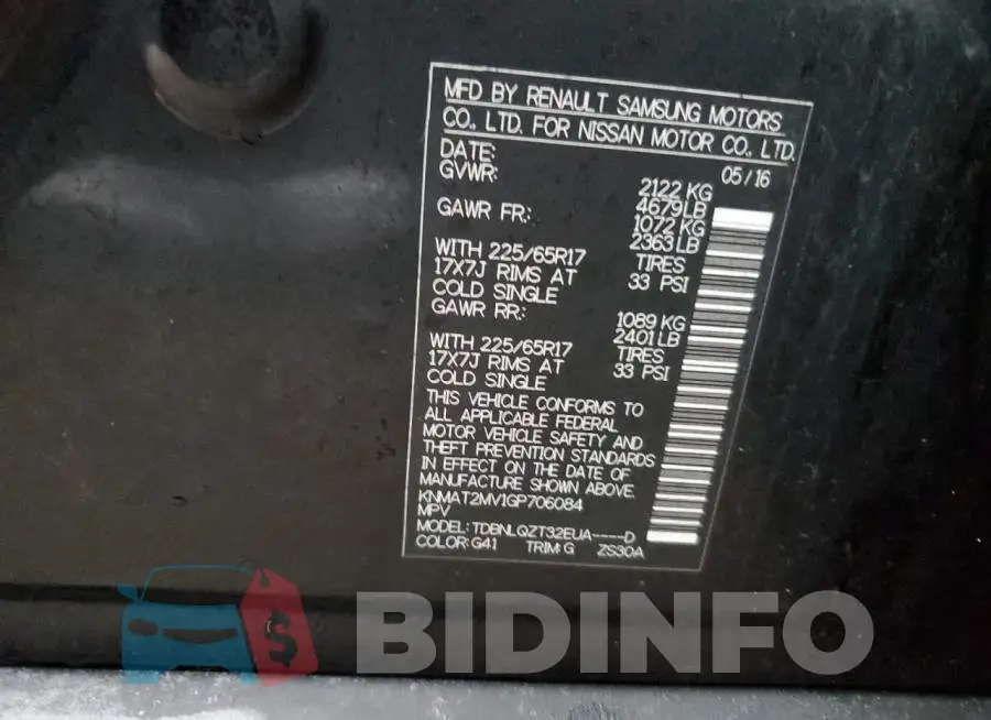 KNMAT2MV1GP706084 Photo# 13