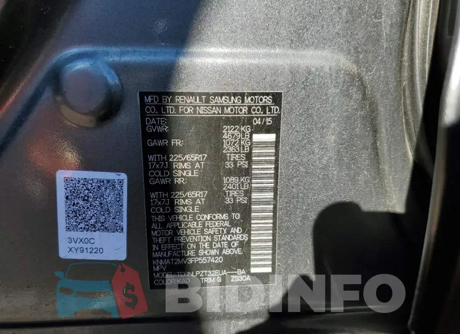 KNMAT2MV3FP557420 Photo# 13