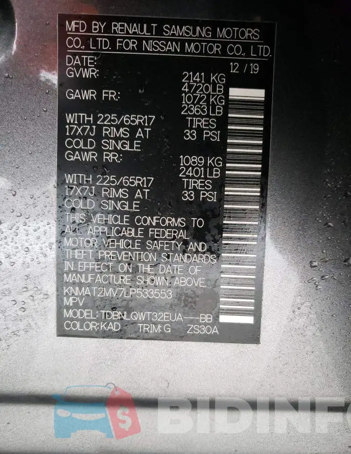 KNMAT2MV7LP533553 Photo# 13
