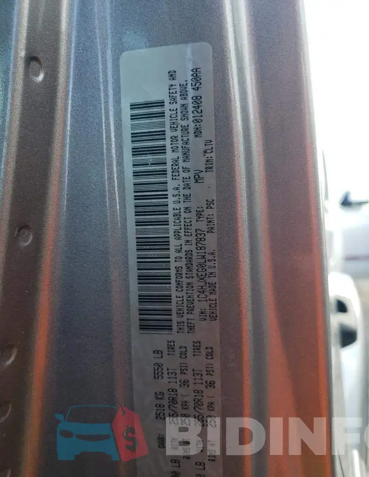 1C4HJXEG0LW187837 Photo# 10