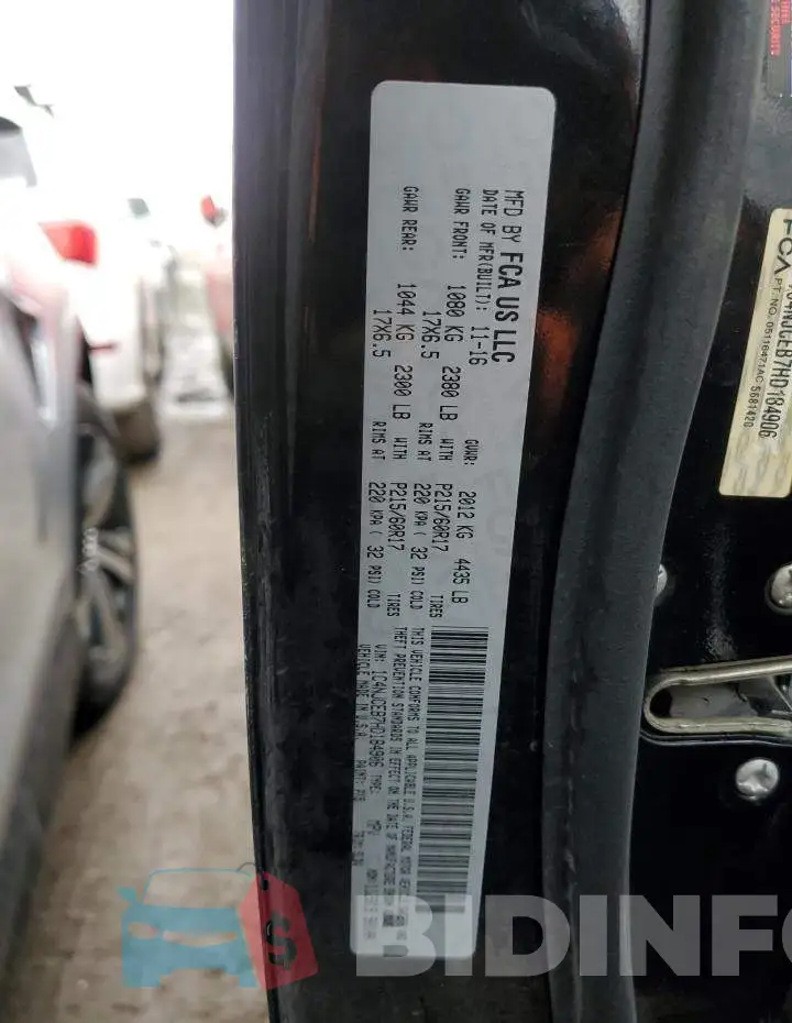 1C4NJCEB7HD184906 Photo# 12