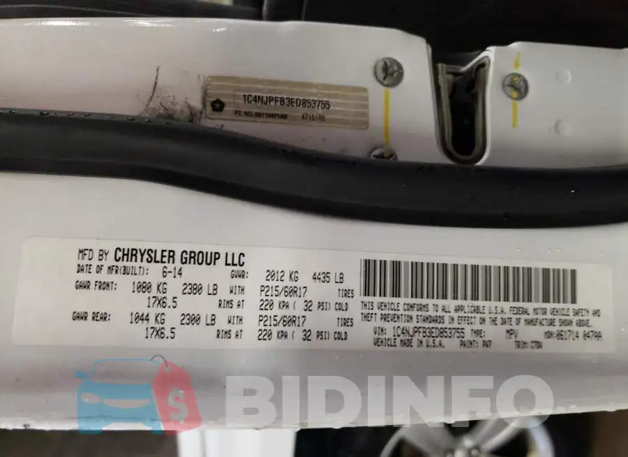 1C4NJPFB3ED853755 Photo# 12