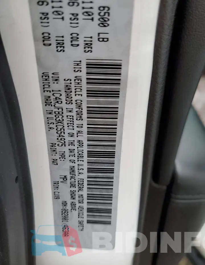 1C4RJFBG3KC554975 Photo# 13