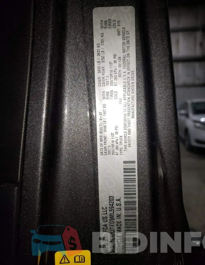 1C6HJTFG9ML594203 Photo# 12