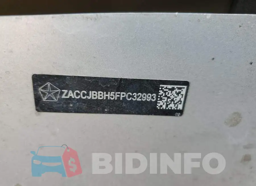 ZACCJBBH5FPC32993 Photo# 13