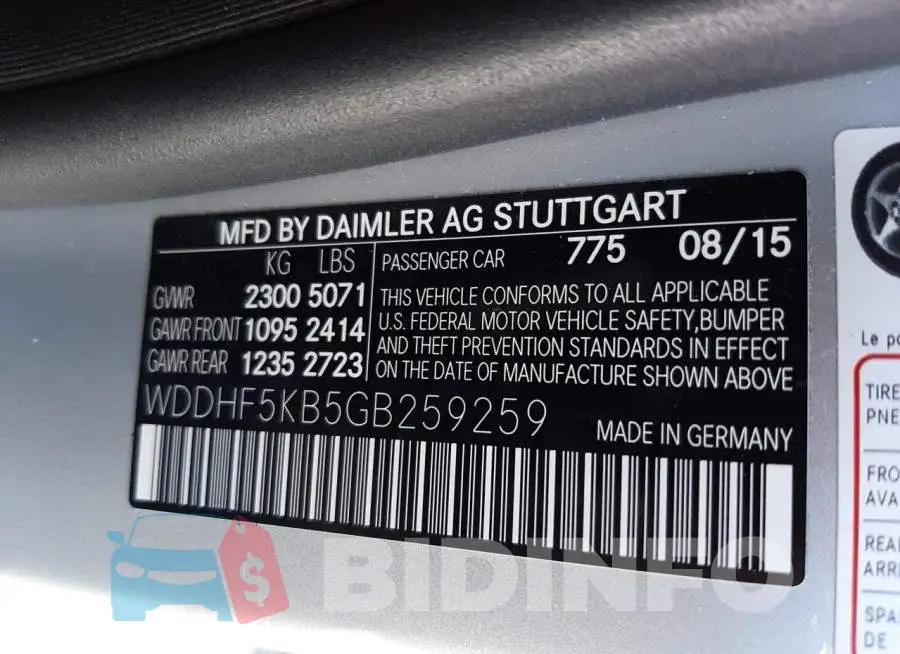 WDDHF5KB5GB259259 Photo# 10