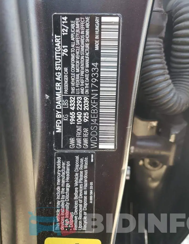 WDDSJ4EBXFN179334 Photo# 10