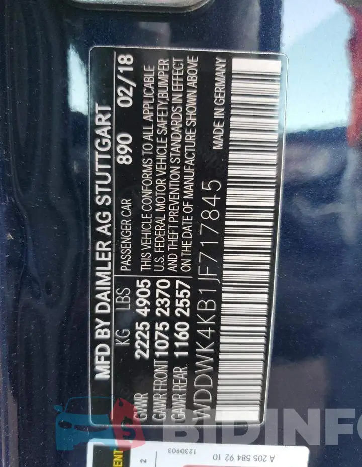 WDDWK4KB1JF717845 Photo# 10