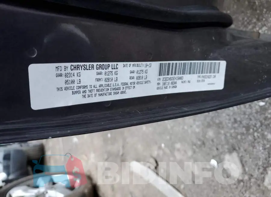 2C3CDXBG5EH150083 Photo# 12