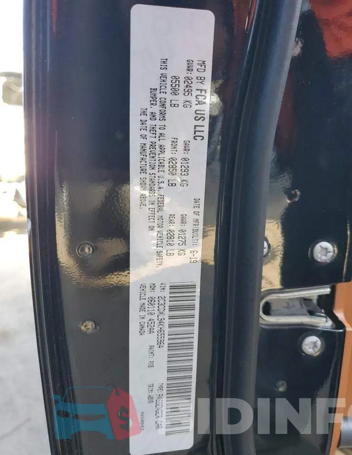 2C3CDXL94KH655964 Photo# 13