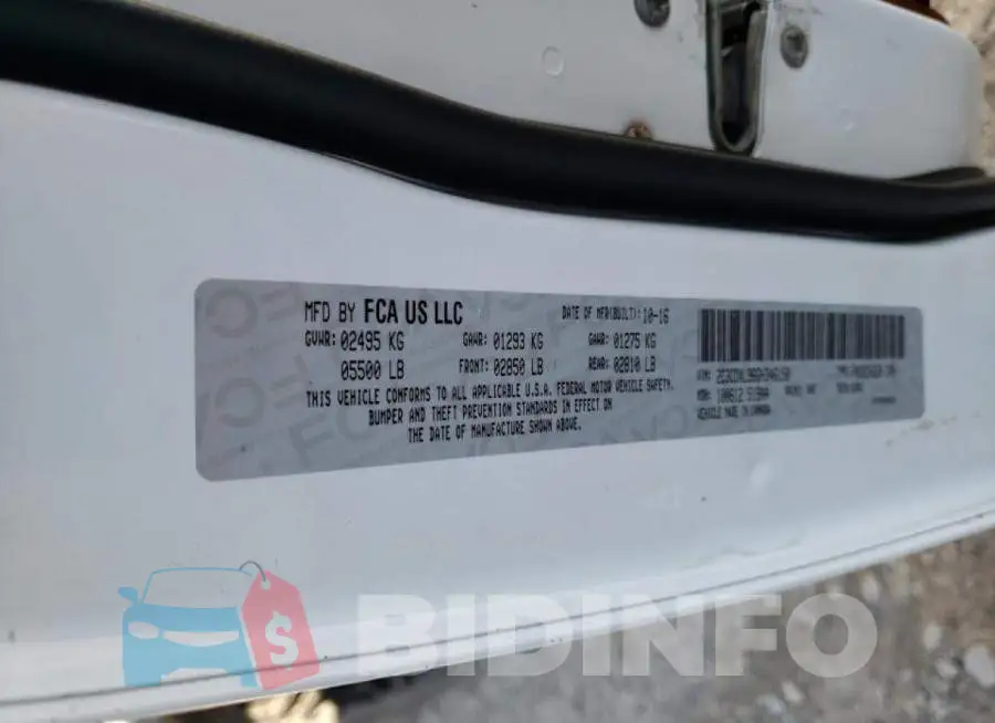 2C3CDXL96GH346150 Photo# 10
