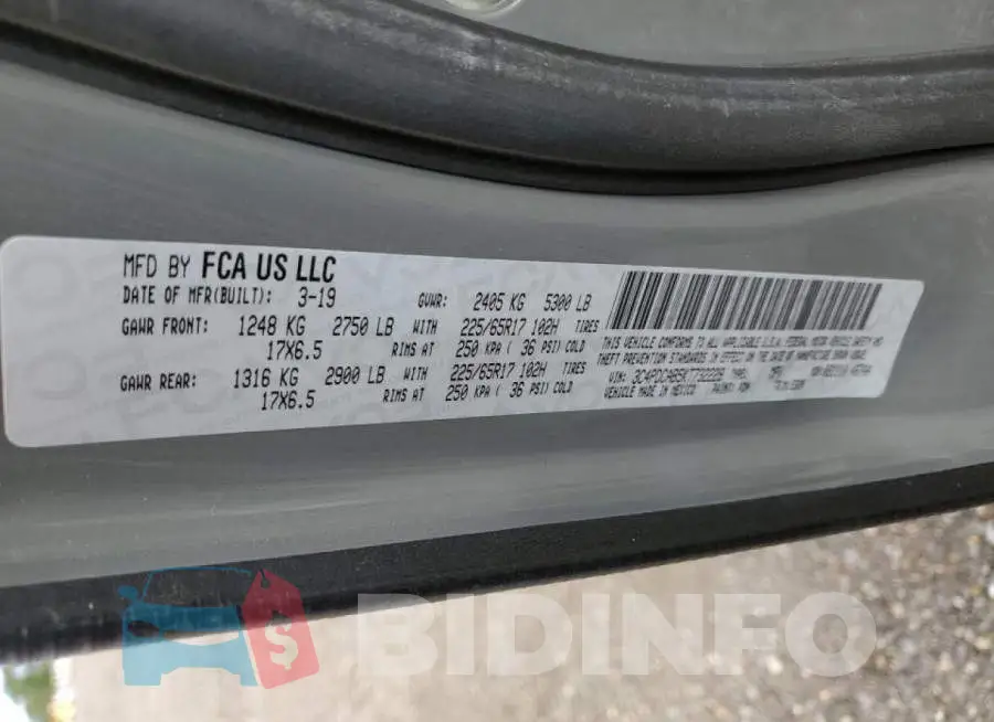 3C4PDCAB5KT732229 Photo# 10