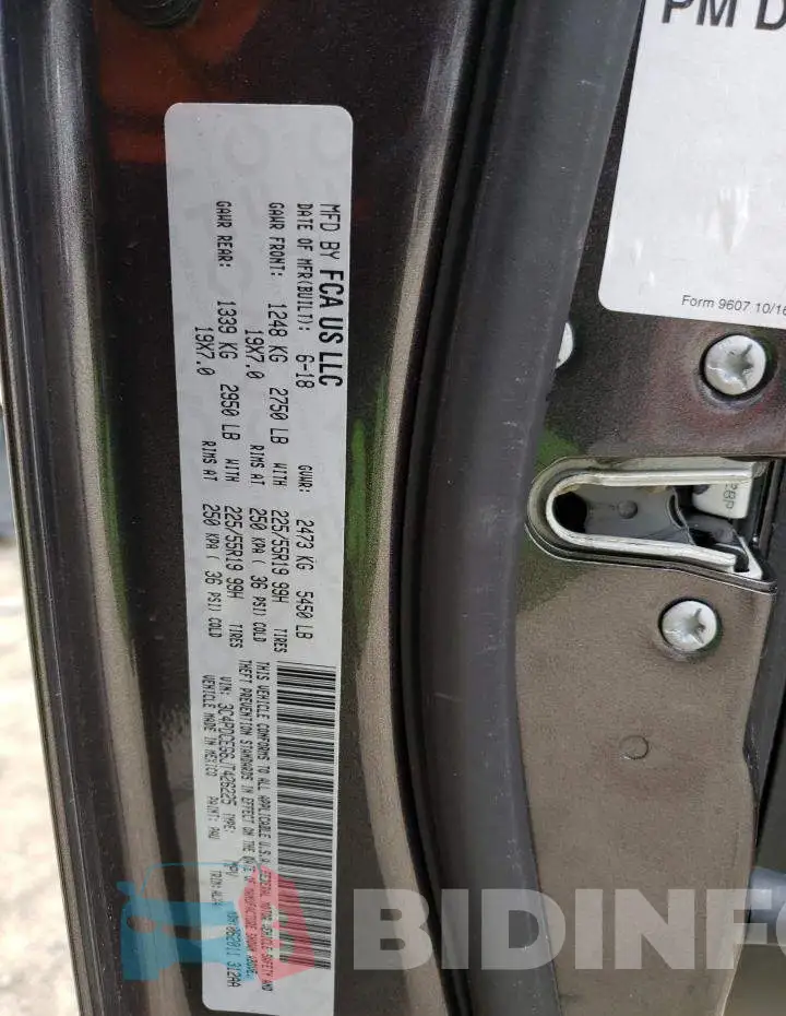 3C4PDCEG6JT426225 Photo# 14