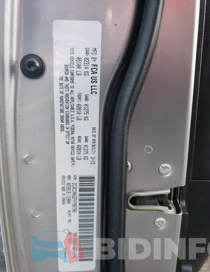 2C3CCAAG2FH796796 Photo# 12