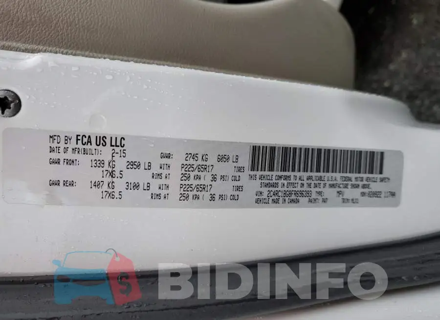 2C4RC1BG8FR696393 Photo# 14