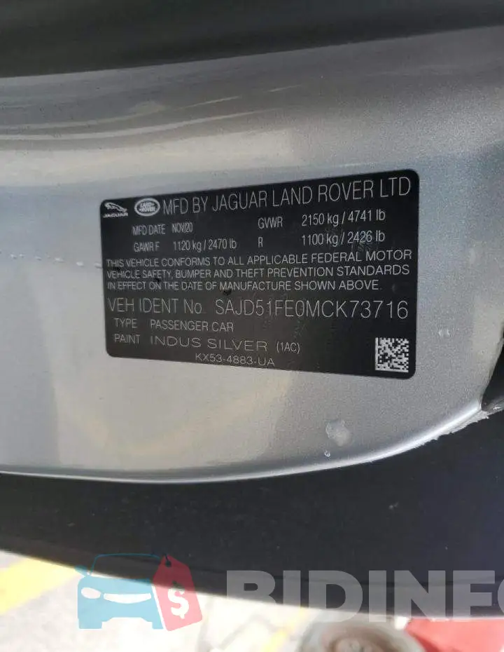 SAJD51FE0MCK73716 Photo# 13