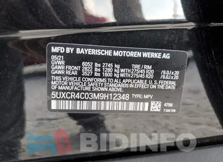 5UXCR4C03M9H12348 Photo# 13